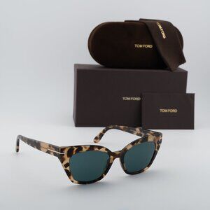 Tom Ford Juliette FT1031 55V Cat Eye Sunglasses – Havana/Blue